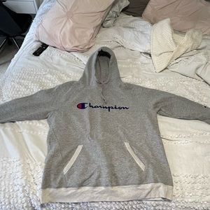 Grey champion hoodie